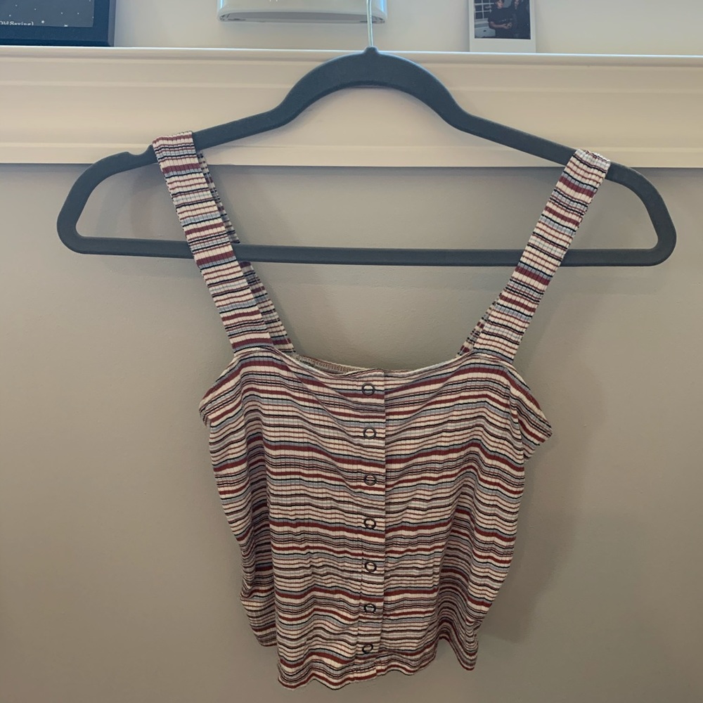 Cropped Stripe Tank